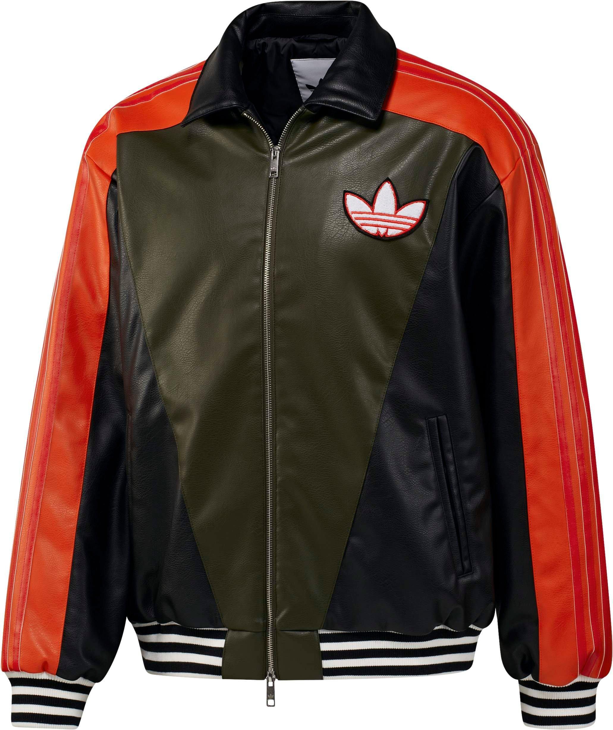 adidas Originals Men's Poke 8 Ball Jacket - Black/Orange - BLACK/ORANGE